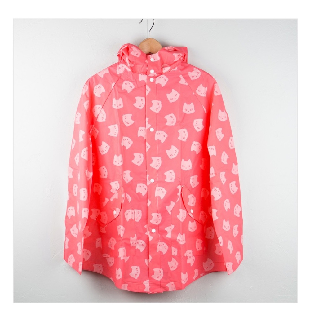 Cat Lady Box pink cat raincoat